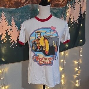 You're My Crush Funny Ringer Tee Size S
